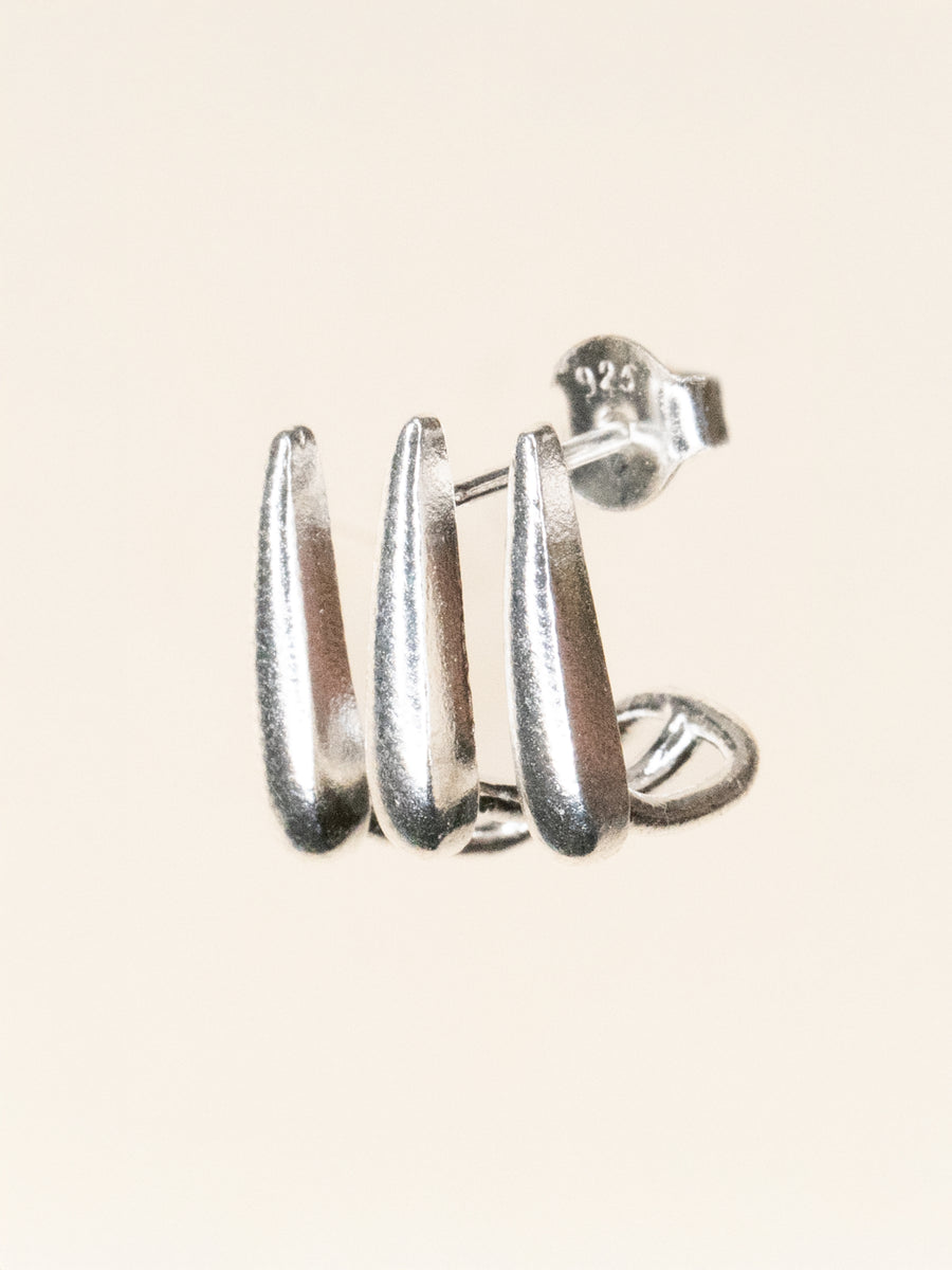 SAATO - SILVER EARRING